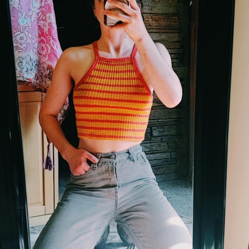 Candy Corn Halter Top